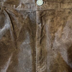 Brown Suede Pants
